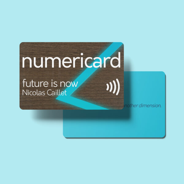 Numericard NFC Bois personnalisable - numericard noyer scaled